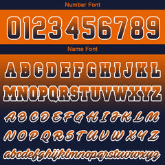 Benutzerdefiniert Marine Orange Hoodie Personalisiert Männer Pullover Hoodie Gedruckt Team Name Number Logo für Frauen