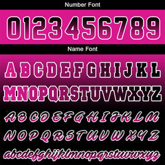 Benutzerdefinierte Verlauf Varsity-Jacke. Letterman-Jacke Rose Schwarz