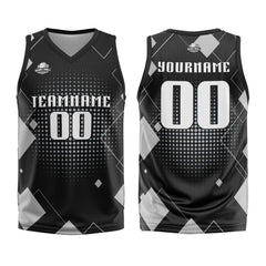 Benutzerdefinierter Schwarz Basketball Jersey Uniform Anzug gedruckt Ihr Logo Name Nummer