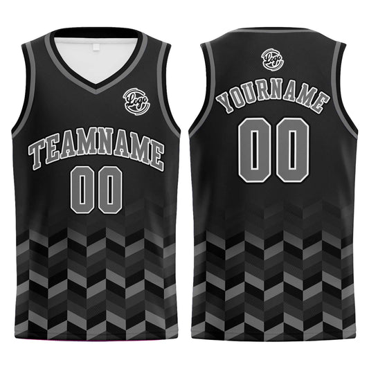 Benutzerdefinierter Drak Grau Basketball Jersey Uniform Anzug gedruckt Ihr Logo Name Nummer