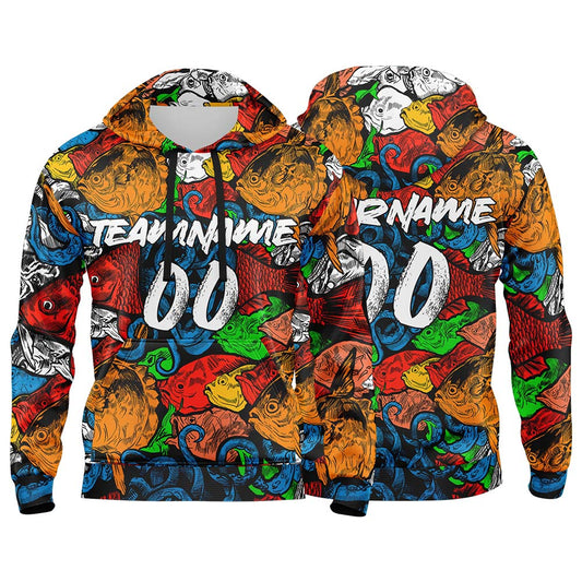 Benutzerdefinierter Sweatshirt-Hoodie für Mann, Frau, Mädchen, Junge. Drucken Sie Ihr Logo, Ihren Namen und Ihre Nummer Orange&Royal