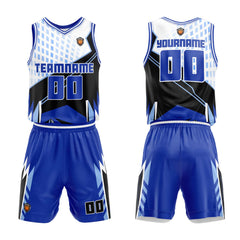 Benutzerdefinierter Royal Basketball Jersey Uniform Anzug gedruckt Ihr Logo Name Nummer
