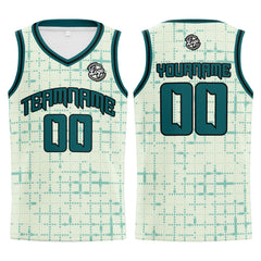 Benutzerdefinierter Hellgrün Basketball Jersey Uniform Anzug gedruckt Ihr Logo Name Nummer