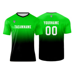 Benutzerdefinierte Grün Schwarz Trikots für Männer Frauen Personalisierte Fußball Uniformen für Erwachsene und Kind