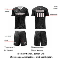 Benutzerdefinierte Grau Silber Trikots für Männer Frauen Personalisierte Fußball Uniformen für Erwachsene und Kind
