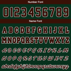 Benutzerdefinierte Varsity-Jacke. Letterman-Jacke für Männer, Frauen und Jugendliche Grün Braun