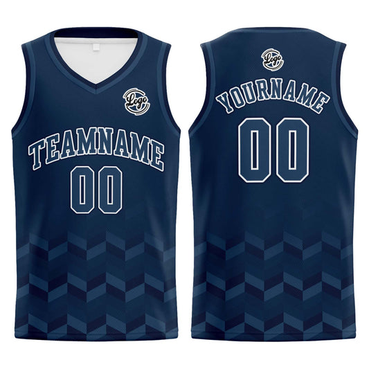 Benutzerdefinierter Marine Basketball Jersey Uniform Anzug gedruckt Ihr Logo Name Nummer
