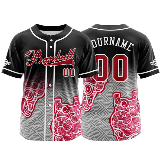 Benutzerdefiniert Schwarz Grau Rosa Baseball Uniformen Drucken für Jungs Mädchen und Kinder Machen Ihr Team Mehr Vielfältig