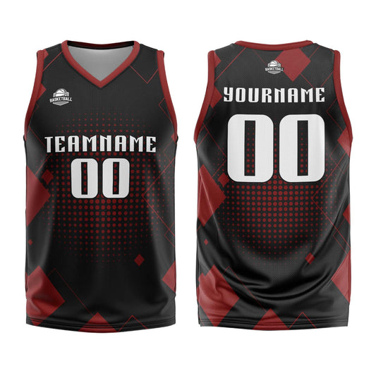 Benutzerdefinierter Schwarz Basketball Jersey Uniform Anzug gedruckt Ihr Logo Name Nummer