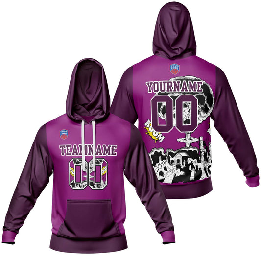 Benutzerdefinierter Sweatshirt-Hoodie für Mann, Frau, Mädchen, Junge. Drucken Sie Ihr Logo, Ihren Namen und Ihre Nummer