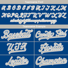 Benutzerdefinierte Authentisch Baseball-Trikot Royal Netz