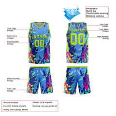 Benutzerdefinierter Neongrün Basketball Jersey Uniform Anzug gedruckt Ihr Logo Name Nummer