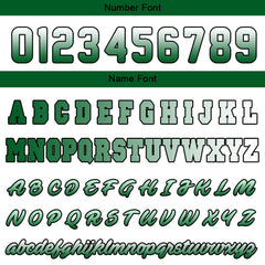 Benutzerdefinierte Varsity-Jacke. Letterman-Jacke für Männer, Frauen und Jugendliche Grün Weiß