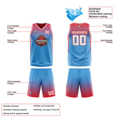 Benutzerdefinierte Blau Marine Rot Reversible Basketball Jersey Personalisierte Print Name Nummer Logo