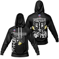 Benutzerdefinierter Sweatshirt-Hoodie für Mann, Frau, Mädchen, Junge. Drucken Sie Ihr Logo, Ihren Namen und Ihre Nummer