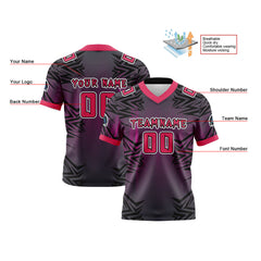 Benutzerdefinierte Weiß Schwarz Pulver Reversibel Fußball Trikot Personalisierte Gradient Fußball Shirts für Männer gedruckt Team Name Nummer Logo