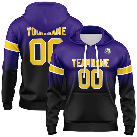 Benutzerdefinierter Verlauf Sweatshirt-Hoodie für Mann, Frau, Mädchen, Junge. Drucken Sie Ihr Logo, Ihren Namen und Ihre Nummer