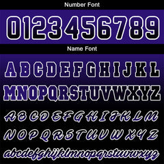 Benutzerdefinierte Verlauf Varsity-Jacke. Letterman-Jacke Lila Schwarz