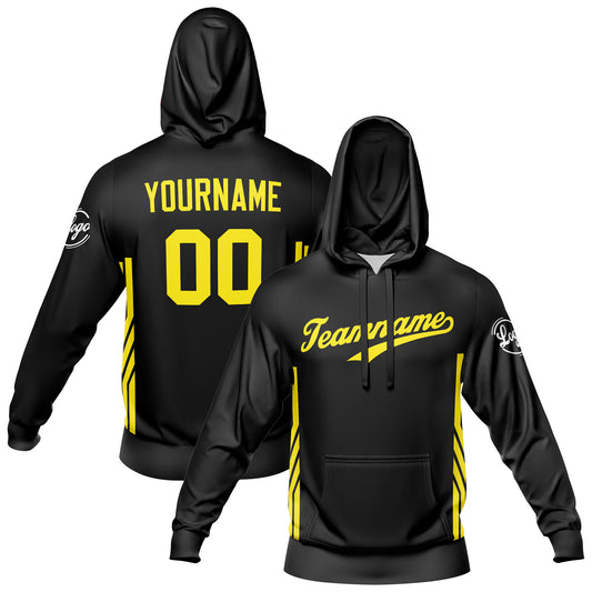 Benutzerdefiniert Schwarz Tarnung Sport Jersey Satz Trainingsanzug Zur Seite fahren Kapuzenpullover Oberteile und Hose Satz Königlich