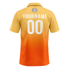 Benutzerdefinierte Orange Fußball Polo-Shirts Fügen Sie Ihr Einzigartiges hinzu Logo/Name/Nummer