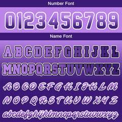 Benutzerdefinierte Verlauf Varsity-Jacke. Letterman-Jacke Lila