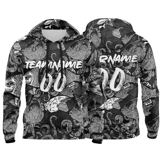 Benutzerdefinierter Sweatshirt-Hoodie für Mann, Frau, Mädchen, Junge. Drucken Sie Ihr Logo, Ihren Namen und Ihre Nummer Grau&Weiß