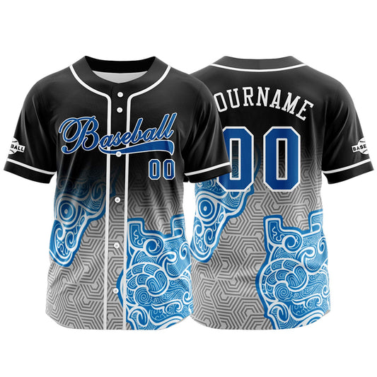 Benutzerdefiniert Schwarz Grau Blau Baseball Uniformen Drucken für Jungs Mädchen und Kinder Machen Ihr Team Mehr Vielfältig