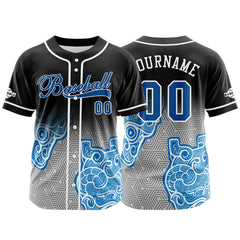 Benutzerdefiniert Schwarz Grau Blau Baseball Uniformen Drucken für Jungs Mädchen und Kinder Machen Ihr Team Mehr Vielfältig