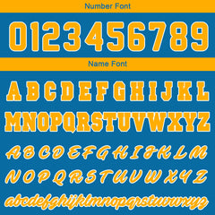 Benutzerdefinierte Varsity-Jacke. Letterman-Jacke für Männer, Frauen und Jugendliche Blau Orange