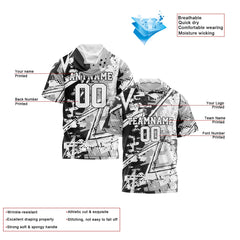 Benutzerdefinierte Schwarz Grau Weiß Kurzarm-Kapuzenpullover für Männer Frauen Hemden mit Kapuzen gedruckt Name Logo