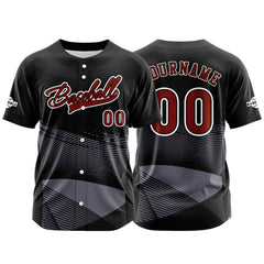 Benutzerdefiniert Schwarz Baseball Uniformen Drucken für Jungs Mädchen und Kinder Machen Ihr Team Mehr Vielfältig