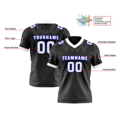 Benutzerdefinierte Grau Blau Reversibel Fußball Trikot Personalisierte Gradient Fußball Shirts für Männer gedruckt Team Name Nummer Logo