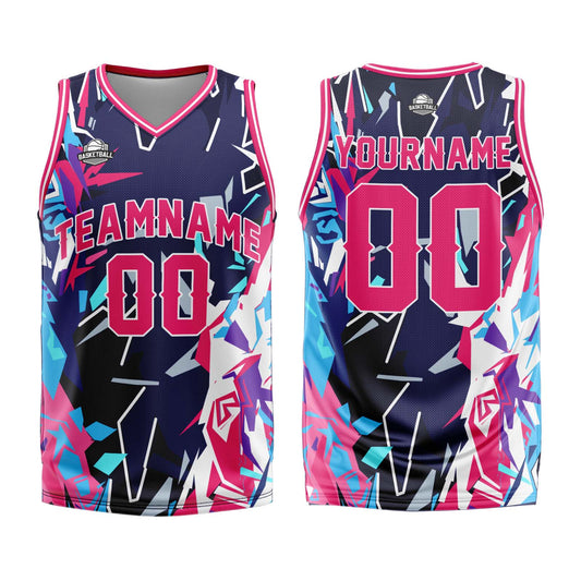 Benutzerdefinierter Rot Basketball Jersey Uniform Anzug gedruckt Ihr Logo Name Nummer