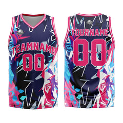 Benutzerdefinierter Rot Basketball Jersey Uniform Anzug gedruckt Ihr Logo Name Nummer