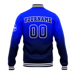 Benutzerdefinierte Verlauf Varsity-Jacke. Letterman-Jacke Royal Marine
