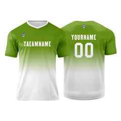 Benutzerdefinierte Olivengrün Weiß Trikots für Männer Frauen Personalisierte Fußball Uniformen für Erwachsene und Kind