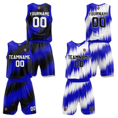Benutzerdefinierte Royal Reversible Basketball Jersey Personalisierte Name Nummernlogo drucken