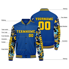 Maßgeschneiderte Königliche Letterman Varsity Jacket Individuelle Stickerei Druck nach Ihrem Wunsch