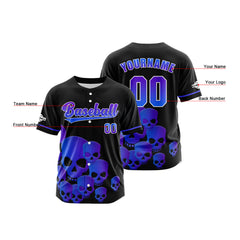 Benutzerdefiniert Schwarz Lila Baseball Uniformen Drucken für Jungs Mädchen und Kinder Machen Ihr Team Mehr Vielfältig