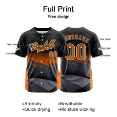 Benutzerdefiniert Schwarz Baseball Uniformen Drucken für Jungs Mädchen und Kinder Machen Ihr Team Mehr Vielfältig