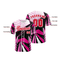 Benutzerdefiniert Rosa Baseball Uniformen Drucken für Jungs Mädchen und Kinder Machen Ihr Team Mehr Vielfältig