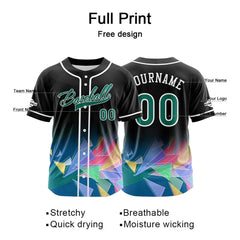 Benutzerdefiniert Schwarz Baseball Uniformen Drucken für Jungs Mädchen und Kinder Machen Ihr Team Mehr Vielfältig