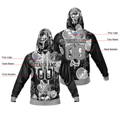 Benutzerdefinierter Sweatshirt-Hoodie für Mann, Frau, Mädchen, Junge. Drucken Sie Ihr Logo, Ihren Namen und Ihre Nummer