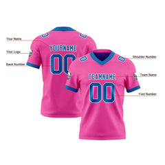 Benutzerdefinierte Rosa Lila Reversibel Genäht Fußball Trikot Personalisierte Fußball Shirts für Männer gedruckt Team Name Nummer Logo