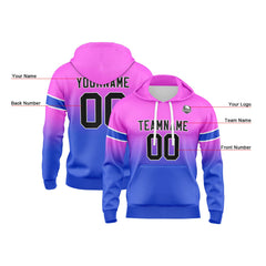 Benutzerdefinierter Verlauf Sweatshirt-Hoodie für Mann, Frau, Mädchen, Junge. Drucken Sie Ihr Logo, Ihren Namen und Ihre Nummer
