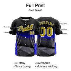 Benutzerdefiniert Schwarz Baseball Uniformen Drucken für Jungs Mädchen und Kinder Machen Ihr Team Mehr Vielfältig