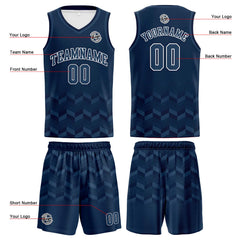 Benutzerdefinierter Marine Basketball Jersey Uniform Anzug gedruckt Ihr Logo Name Nummer