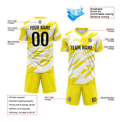Benutzerdefinierte Fußballuniform Jersey Kinder Erwachsene Personalisiertes Set Jersey Shirt