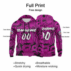 Benutzerdefinierter Sweatshirt-Hoodie für Mann, Frau, Mädchen, Junge. Drucken Sie Ihr Logo, Ihren Namen und Ihre Nummer Rose