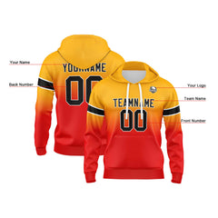 Benutzerdefinierter Verlauf Sweatshirt-Hoodie für Mann, Frau, Mädchen, Junge. Drucken Sie Ihr Logo, Ihren Namen und Ihre Nummer